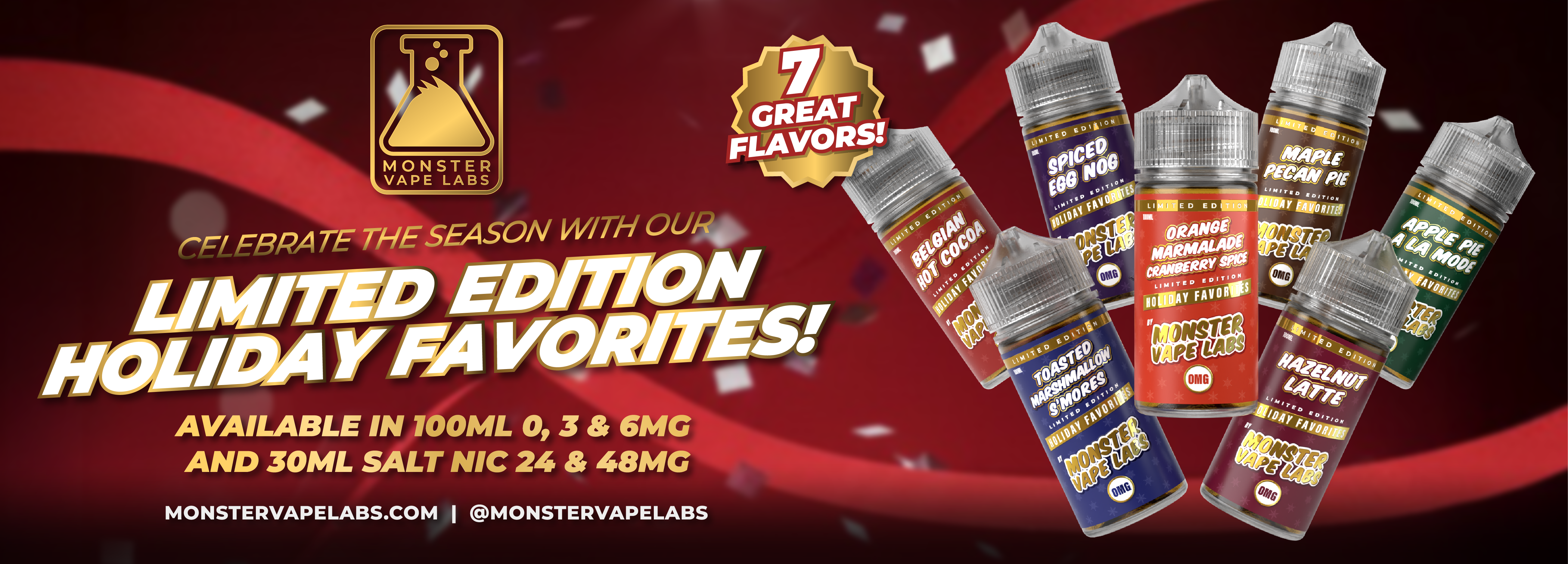 Monster Vape Labs Holiday Vape Juice | Limited Edition Flavors Giant Vapes Monster Vape Labs Holiday Vape Juice | Limited Edition Flavors Giant Vapes