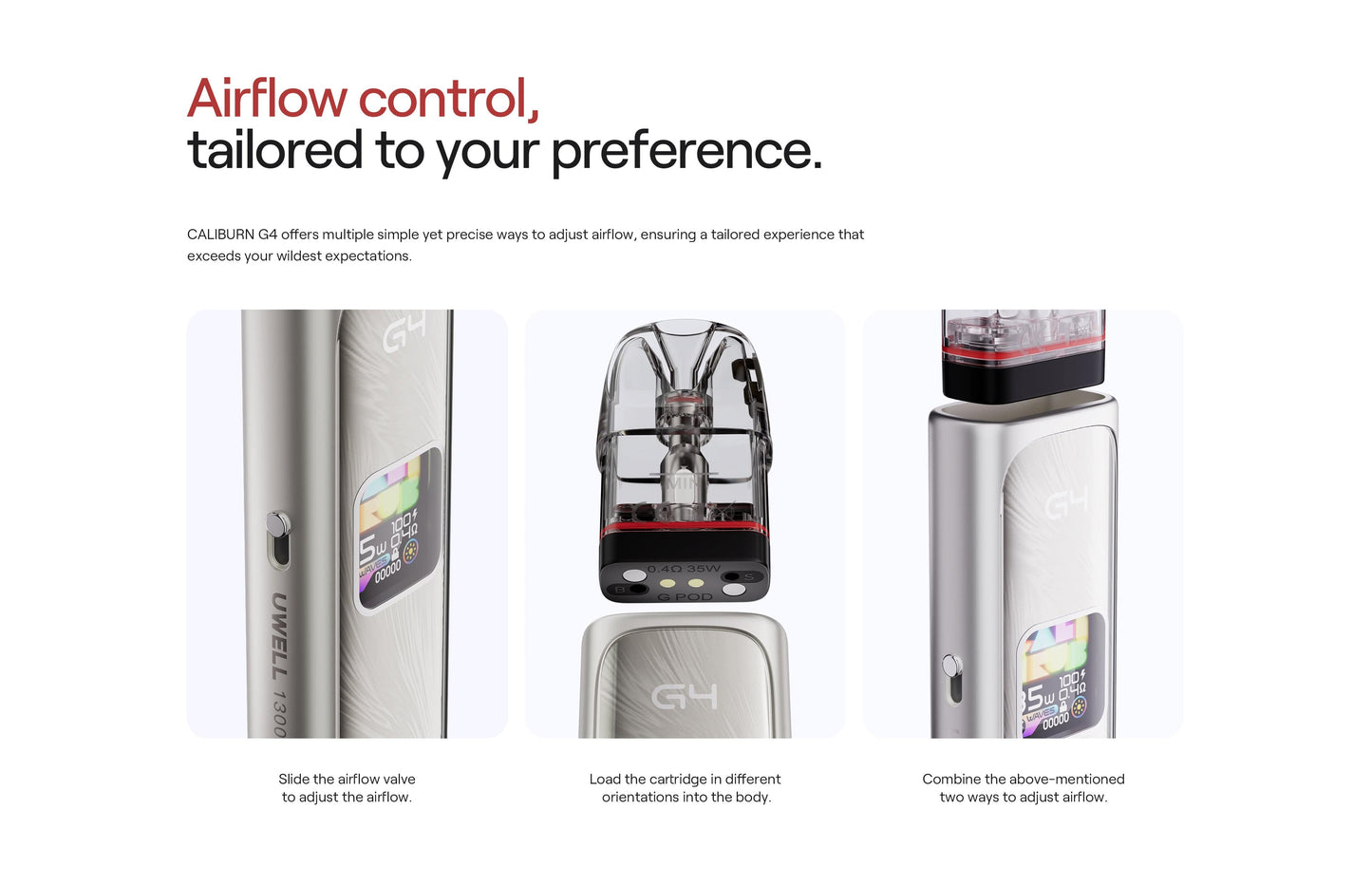 Uwell CALIBURN G4 35W Pod System