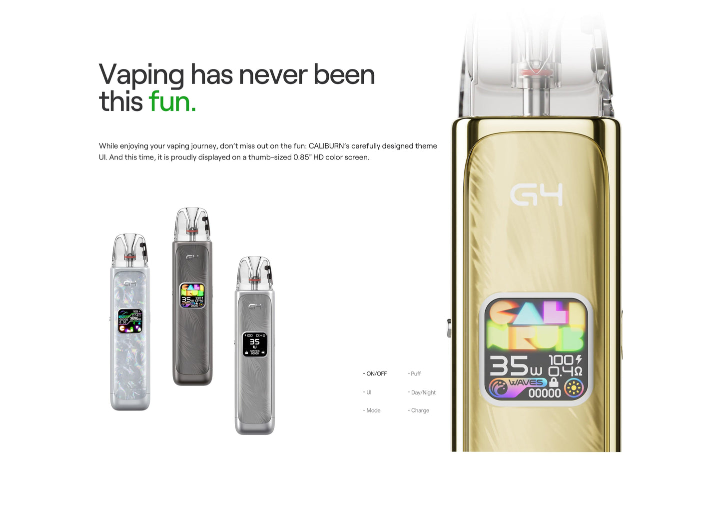 Uwell CALIBURN G4 35W Pod System