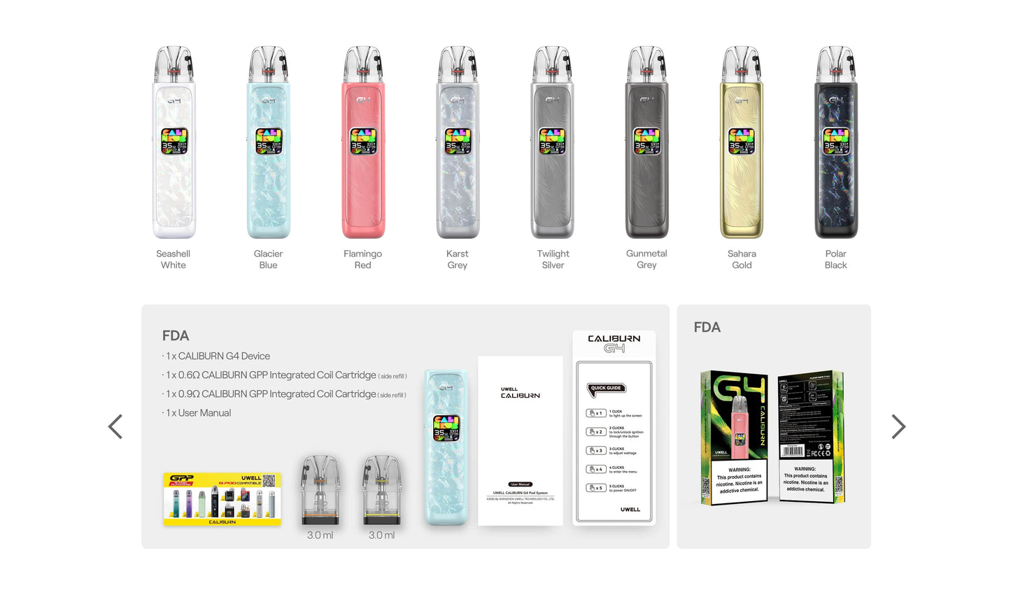 Uwell CALIBURN G4 35W Pod System