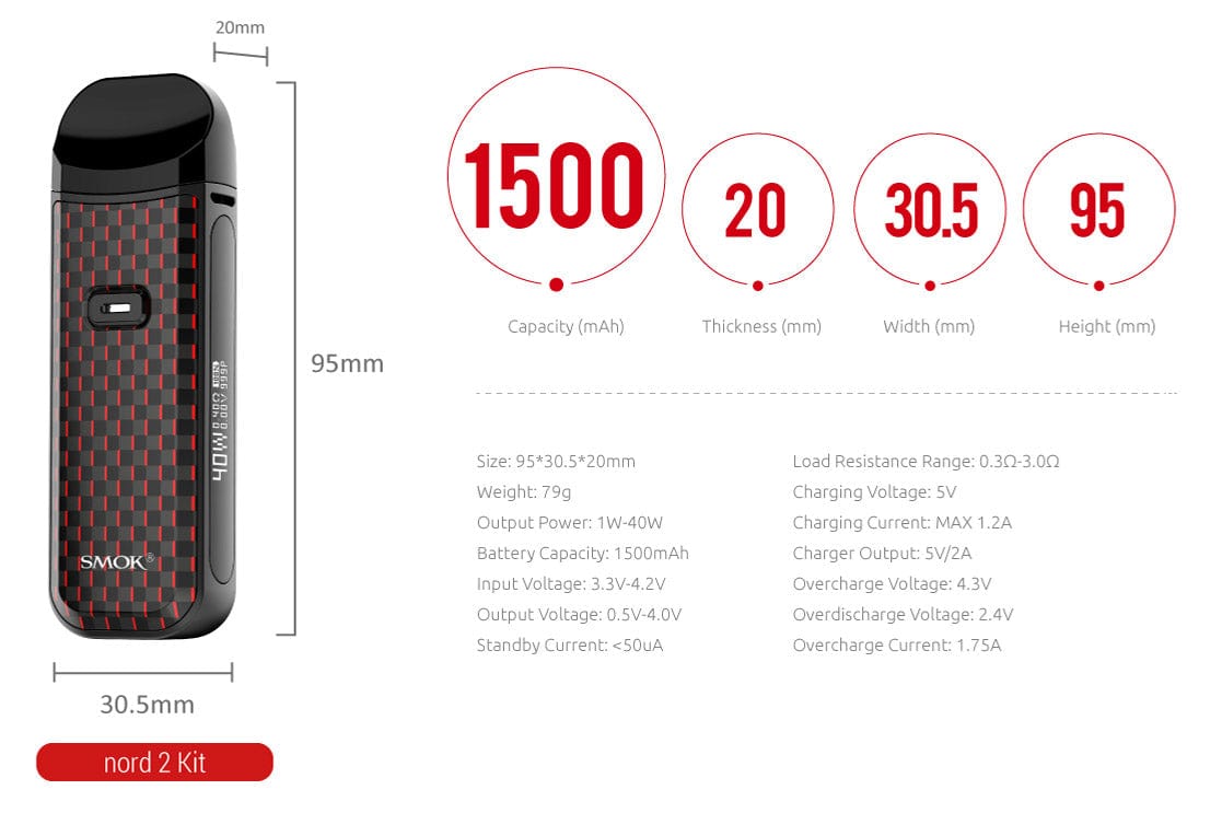 SMOK NORD 2 40W Pod System