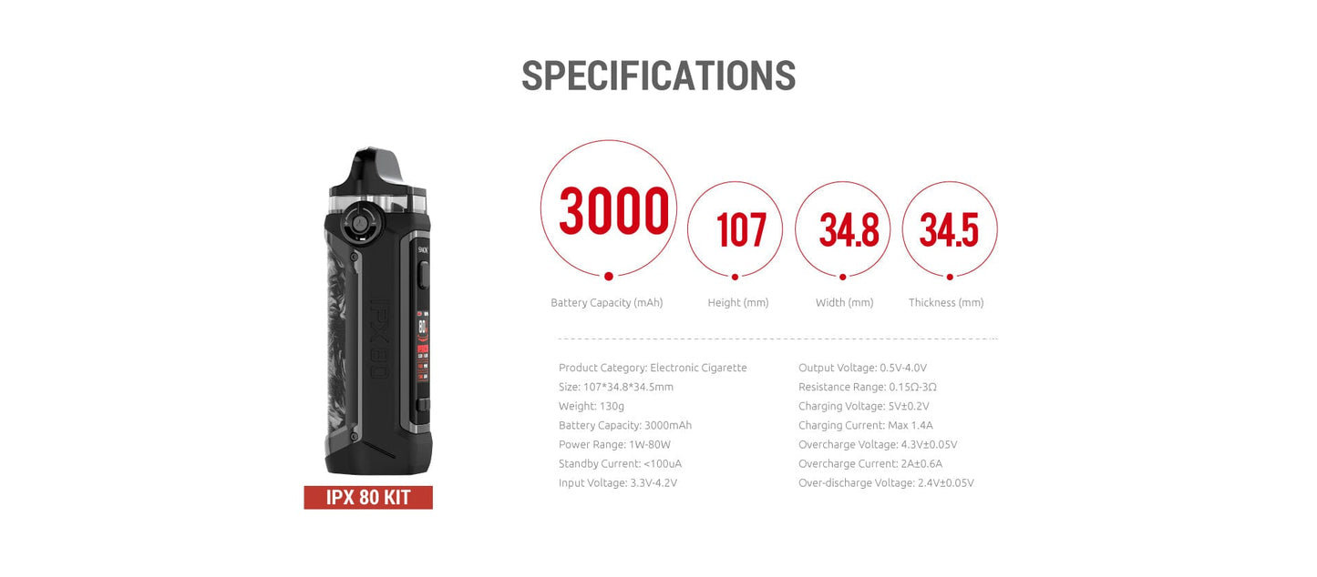 SMOK IPX 80 80W Pod Mod Kit
