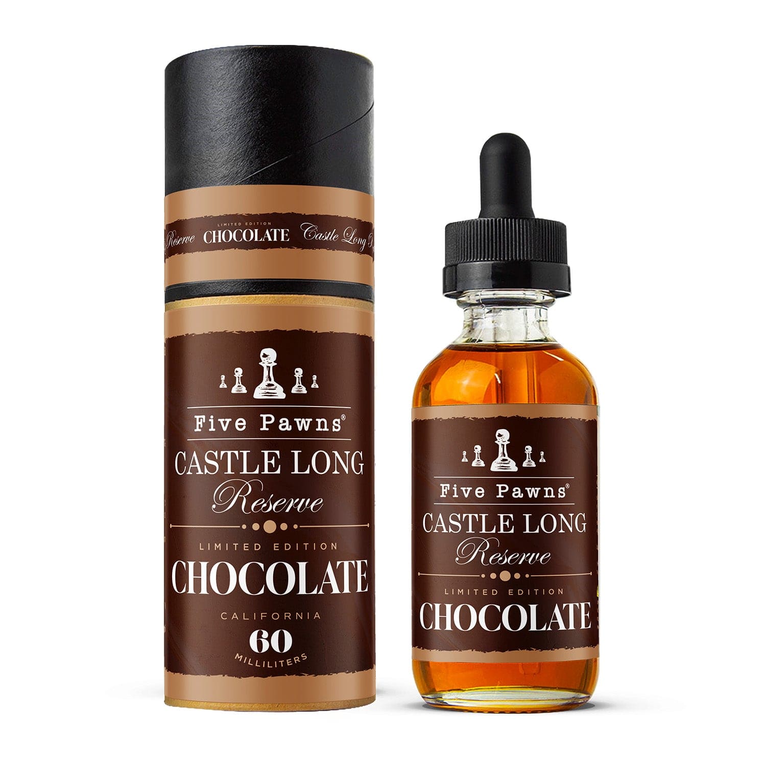 Castle Long Reserve Limited Chocolate Edition - Five Pawns - 60mL Castle Long Reserve Limited Chocolate Edition - Five Pawns - 60mL