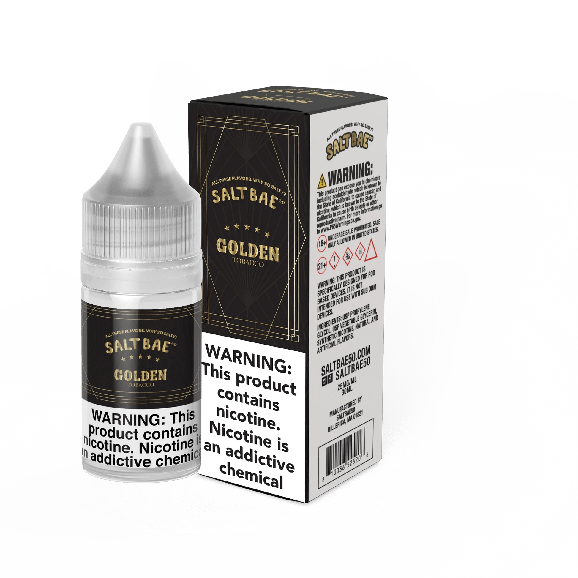 Virginia Tobacco SALT - Salt Bae 50 - Nicotine Salt | Giant Vapes Virginia Tobacco SALT - Salt Bae 50 - Nicotine Salt | Giant Vapes