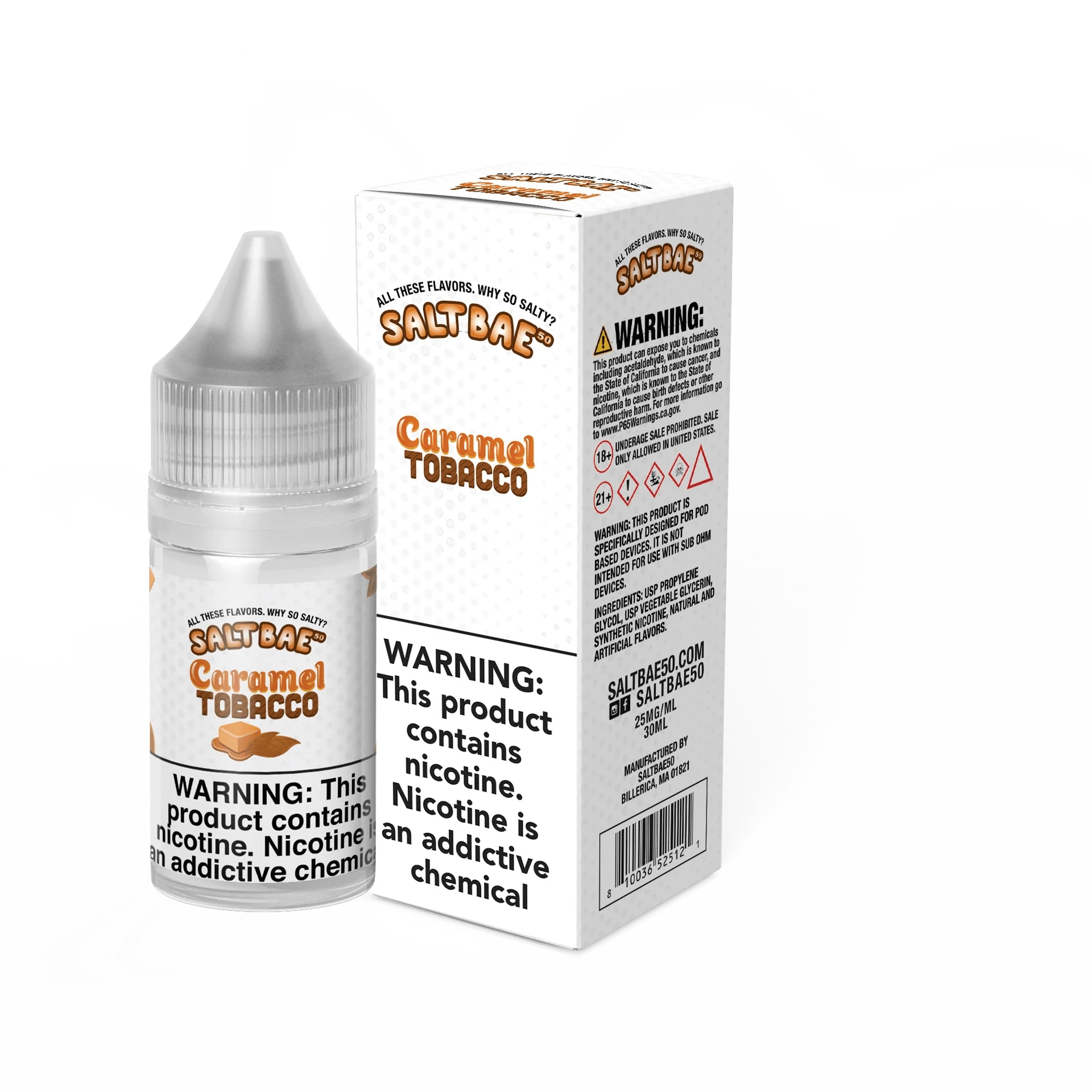 Caramel Tobacco SALT - Salt Bae 50 - Nicotine Salt | Giant Vapes Caramel Tobacco SALT - Salt Bae 50 - Nicotine Salt | Giant Vapes