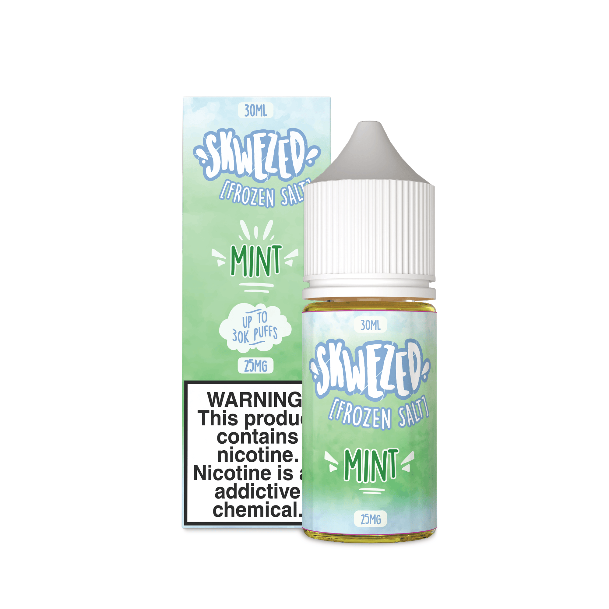 Skwezed Frozen Mint Salt Nic Icy Mint & Menthol Vape Giant Vapes Skwezed Frozen Mint Salt Nic Icy Mint & Menthol Vape Giant Vapes