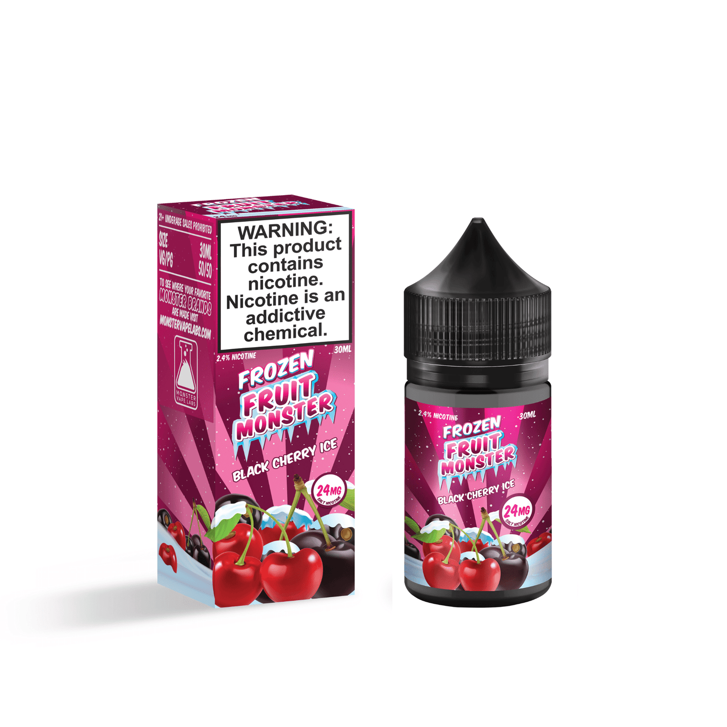 Black Cherry ICE - Frozen Fruit Monster Salts - 30mL