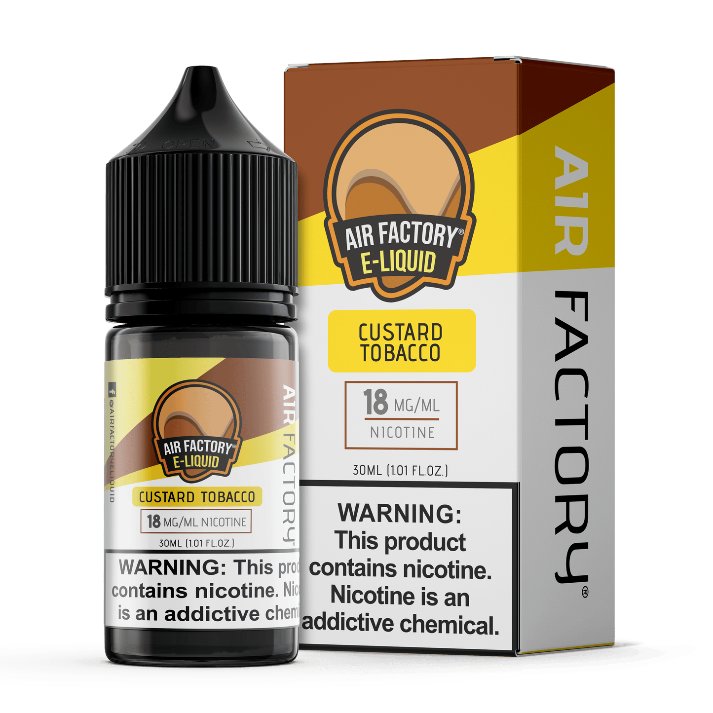 Custard Tobacco SALT - Air Factory E-Liquids - 30mL