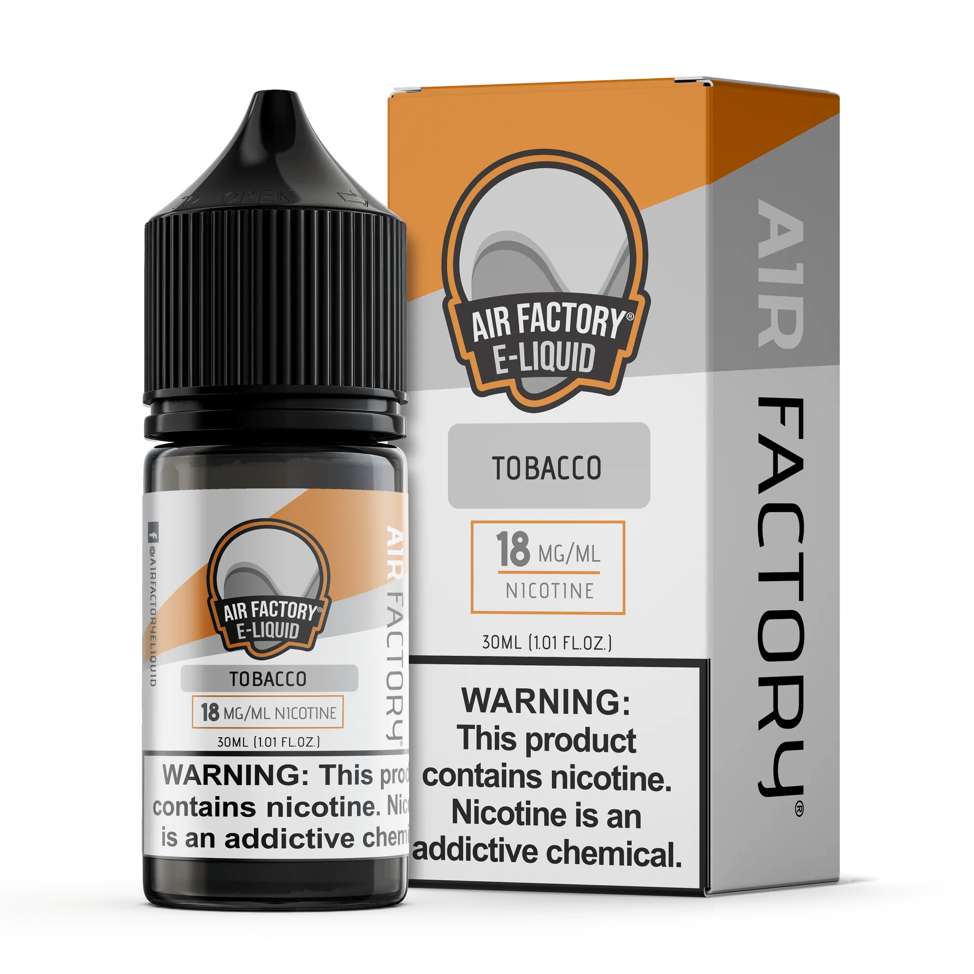 Tobacco - Air Factory SALTS E-Liquids - Salt Nic | Giant Vapes Tobacco - Air Factory SALTS E-Liquids - Salt Nic | Giant Vapes