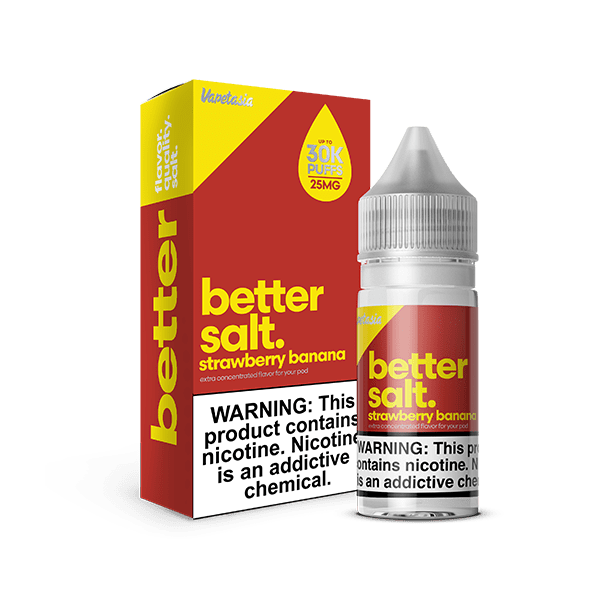F: Banana Better Salt By Vapetasia - Strawberry Banana 30mL - Austin Vape And Smoke Australia Nicotine Salt F: Banana Better Salt By Vapetasia - Strawberry Banana 30mL - Austin Vape And Smoke Australia Nicotine Salt