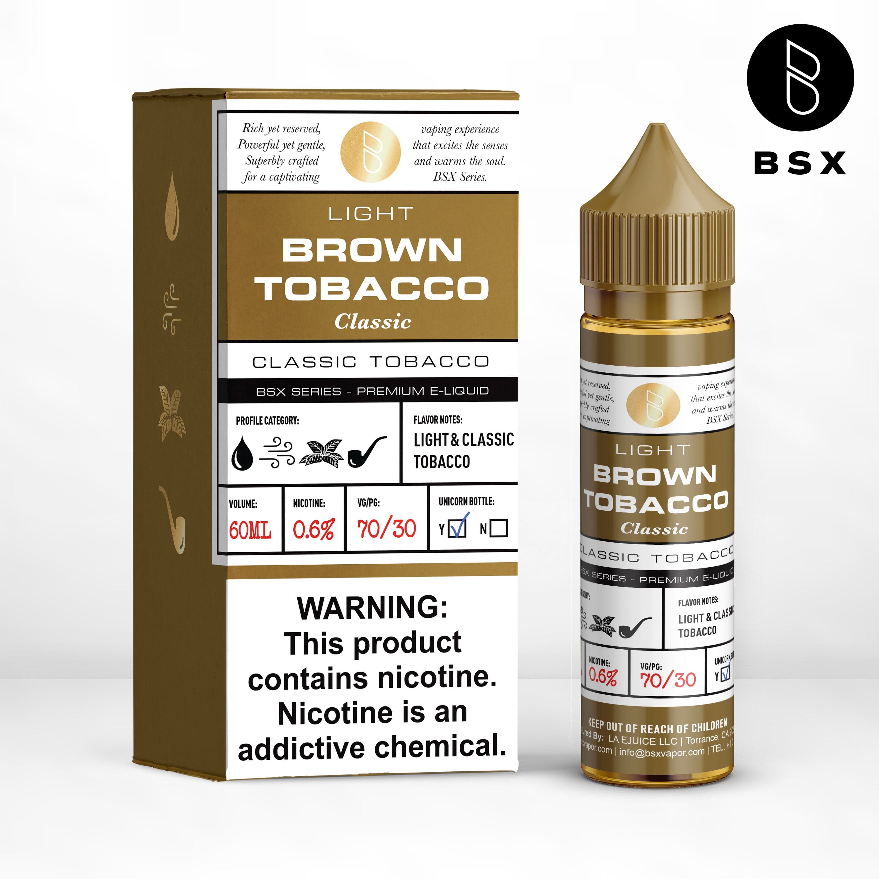 Brown Tobacco - BSX Series - Vape Juice | Giant Vapes Brown Tobacco - BSX Series - Vape Juice | Giant Vapes