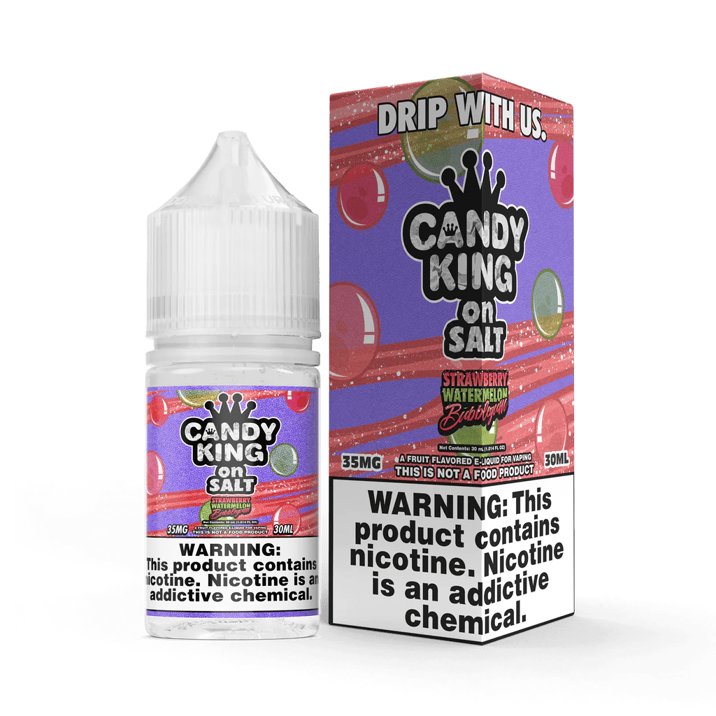 Strawberry Watermelon Bubblegum SALT - Candy King On SALT - 30mL