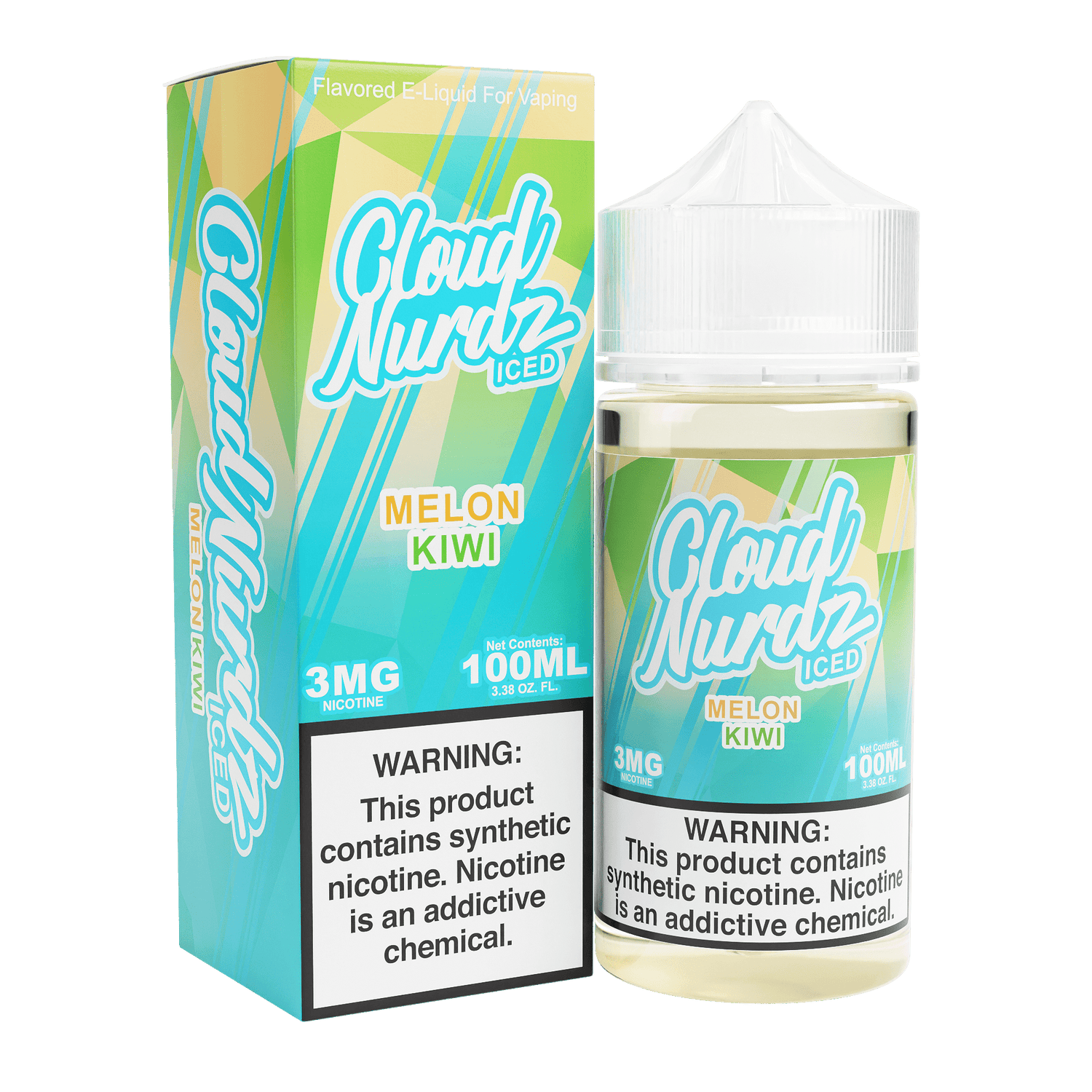 Iced Melon Kiwi - Cloud Nurdz - 100mL