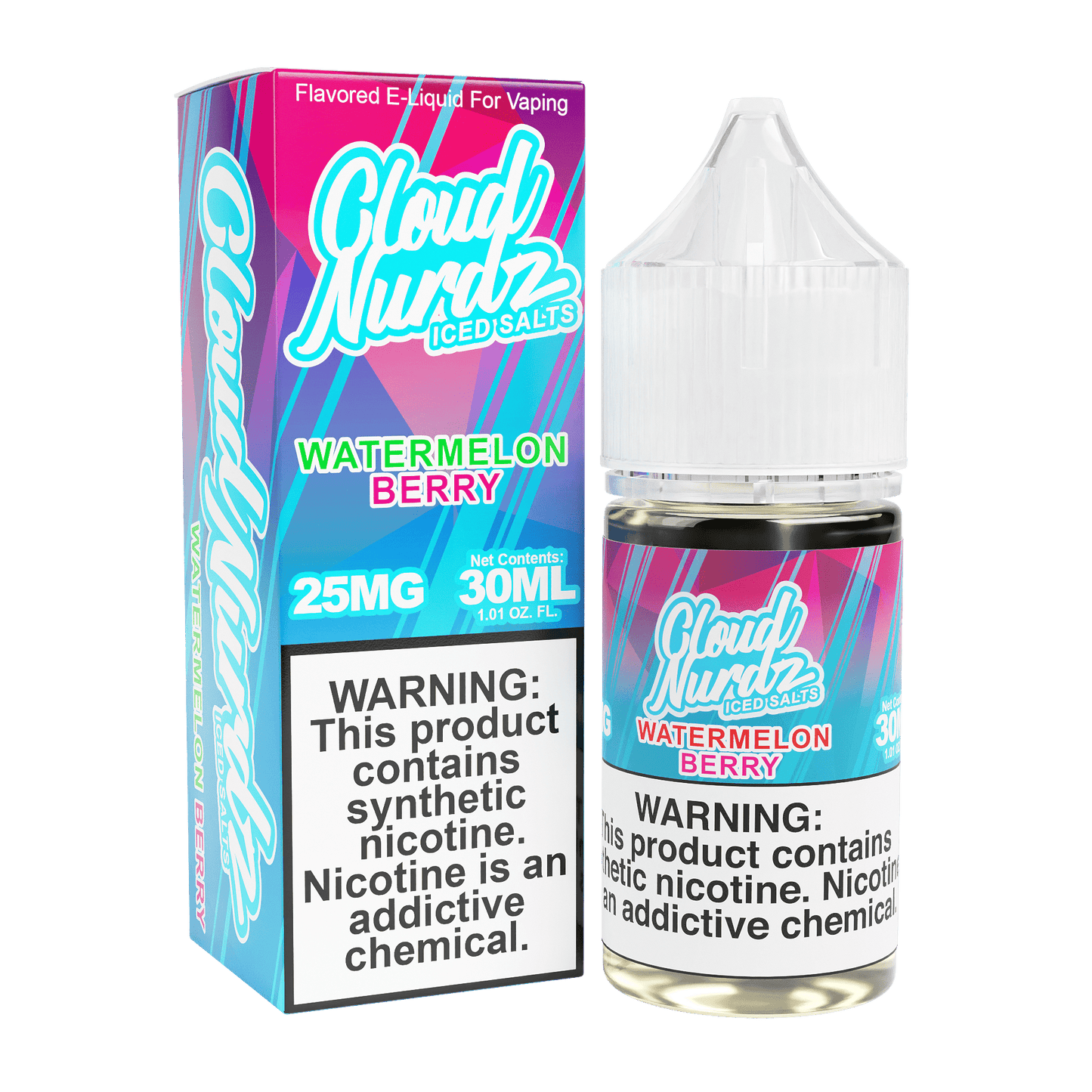 Iced Watermelon Berry - Cloud Nurdz Salts - 30mL