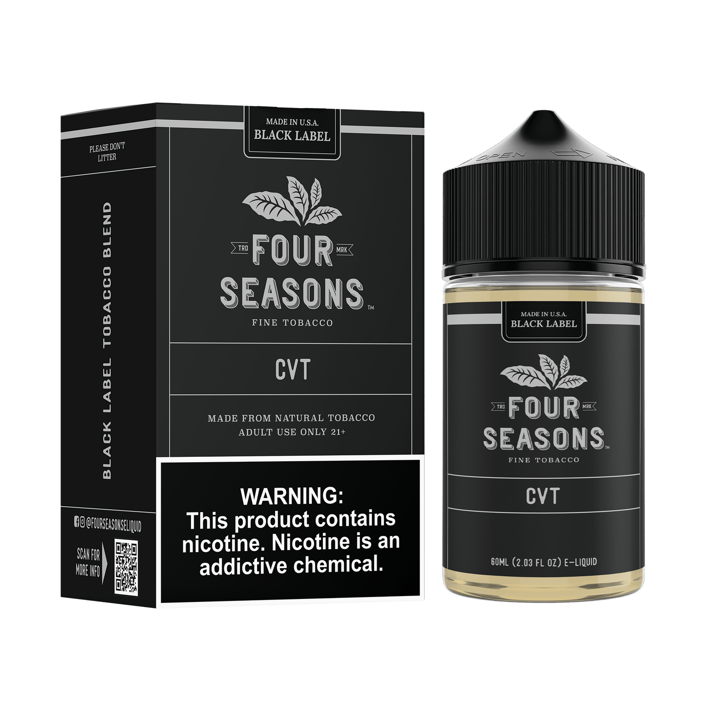 Custard Vanilla Tobacco (CVT) - Four Seasons - 60mL