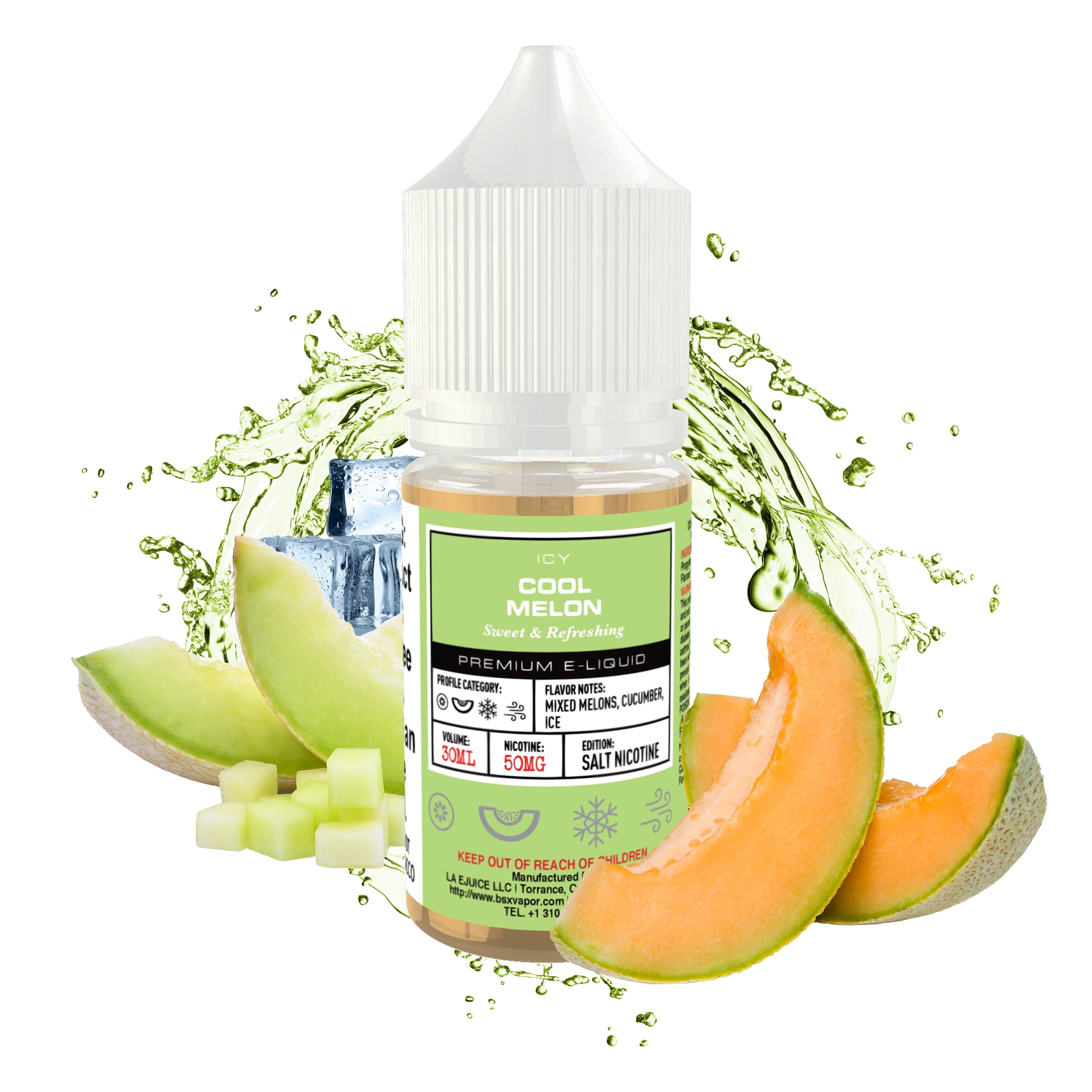 Cool Melon SALT - BSX Salts - Salt Nicotine | Giant Vapes Cool Melon SALT - BSX Salts - Salt Nicotine | Giant Vapes