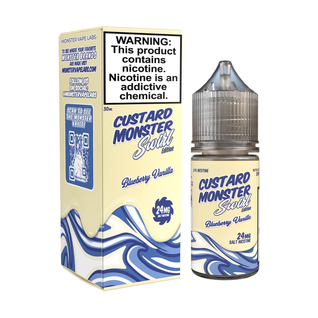 Blueberry Vanilla SALT - Custard Monster Swirl Edition - Salt Nic Giant Vapes Blueberry Vanilla SALT - Custard Monster Swirl Edition - Salt Nic Giant Vapes