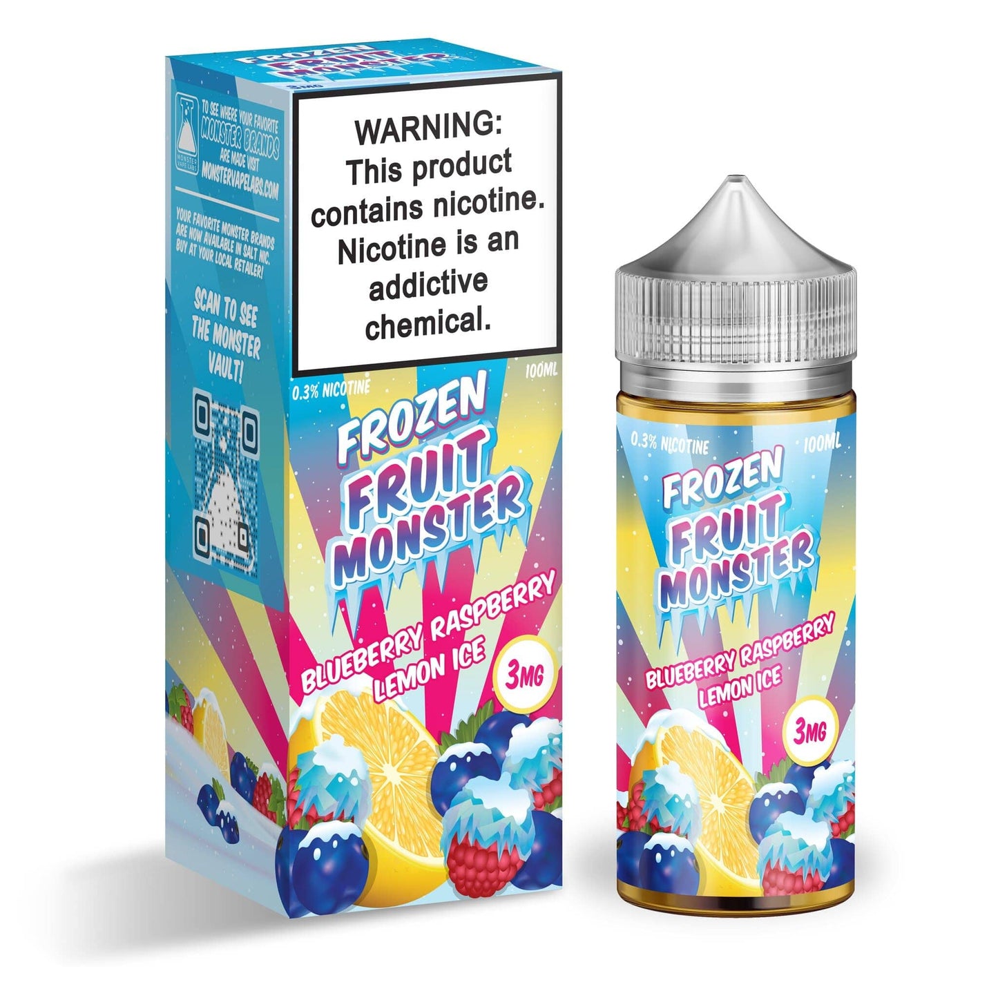 Blueberry Raspberry Lemon ICE - Frozen Fruit Monster - 100mL