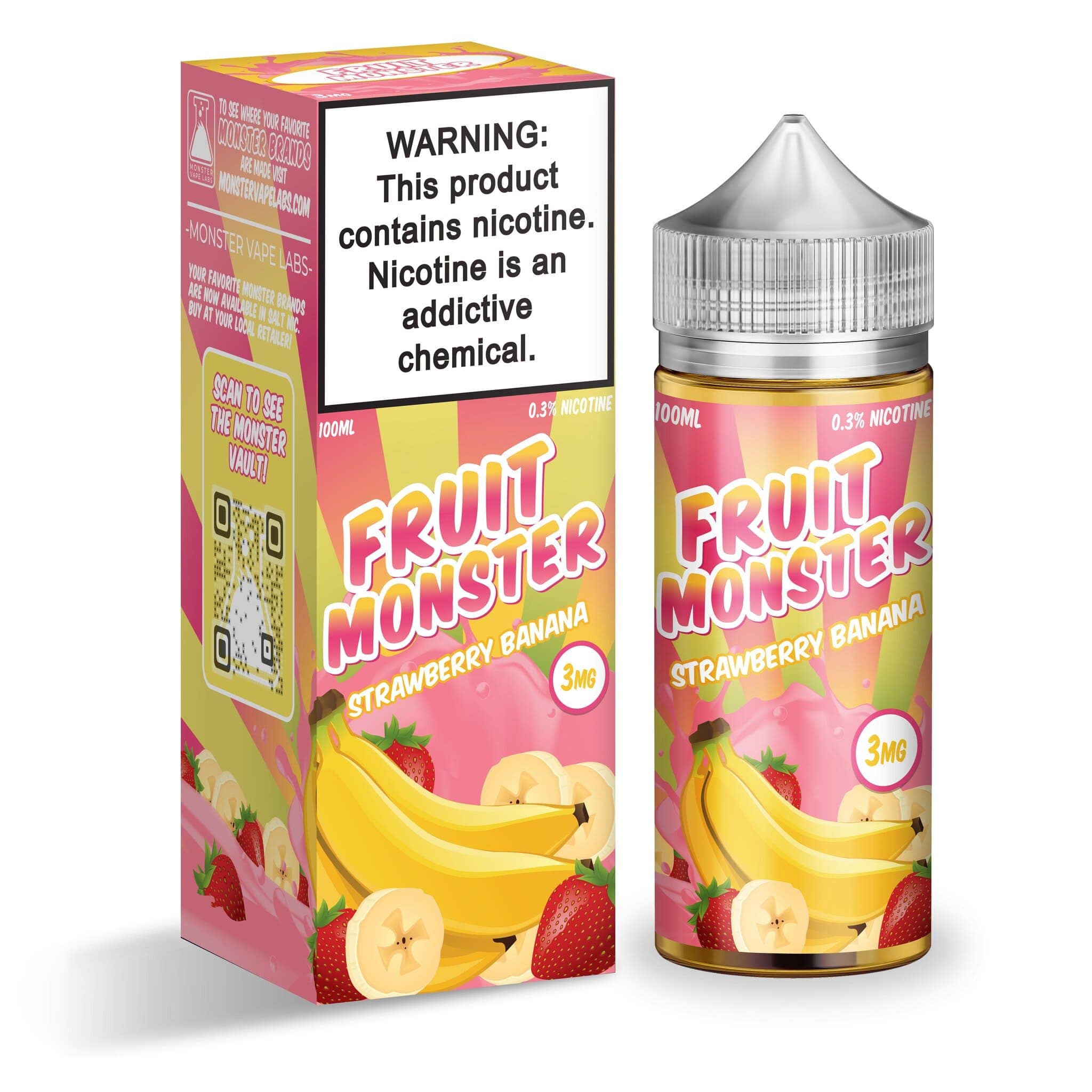 Strawberry Banana - Fruit Monster - Giant Vapes - Vape Juice Strawberry Banana - Fruit Monster - Giant Vapes - Vape Juice