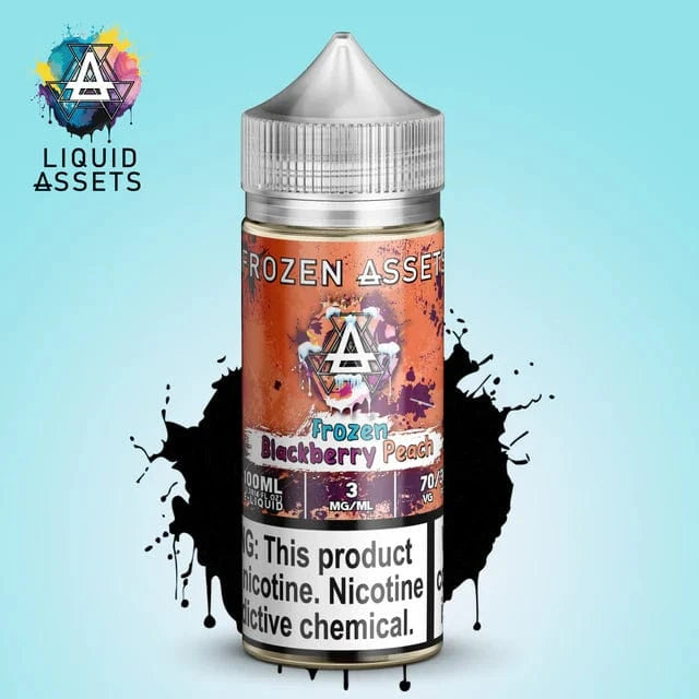 e-liquide flacon x peach berries jva FROZEN Blackberry Peach - Liquid Assets - Vape Juice