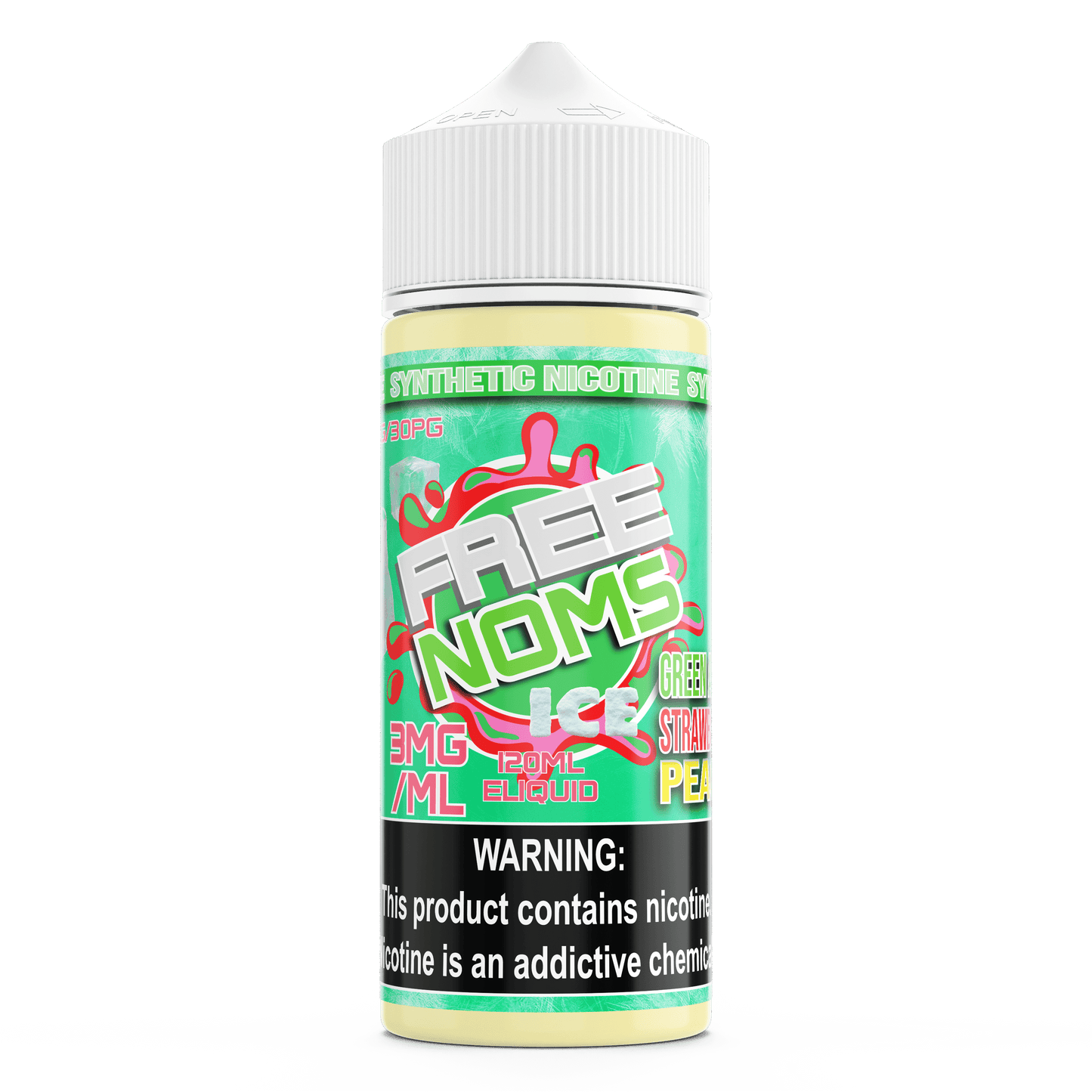 Green Apple Strawberry Peach ICE - Nomenon E-Liquids - 120mL