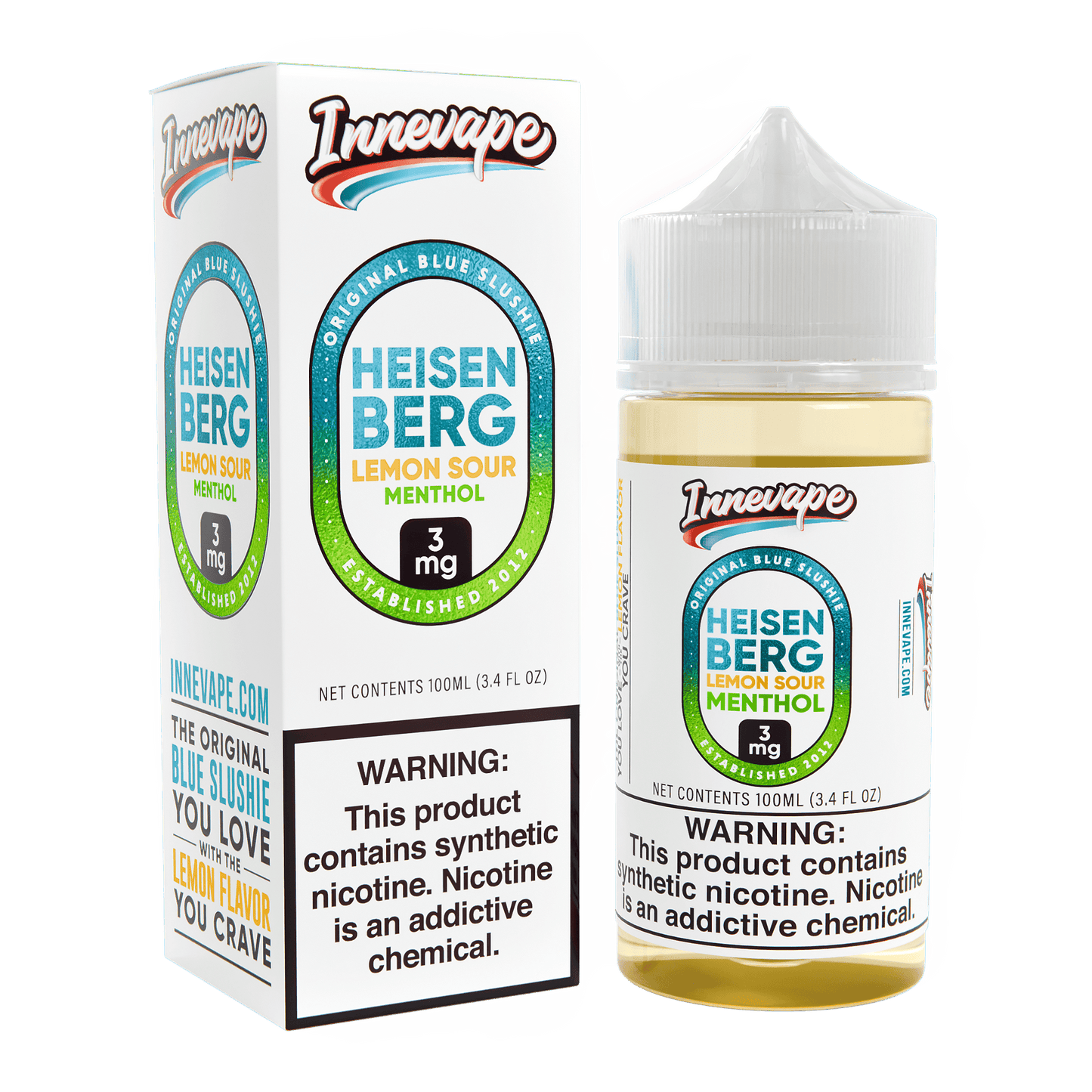 Heisenberg Lemon Sour Menthol - Innevape E-Liquids - 100mL