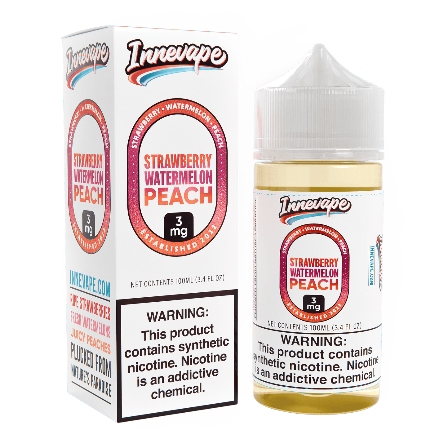 Strawberry Watermelon Peach - Innevape E-Liquids - 100mL