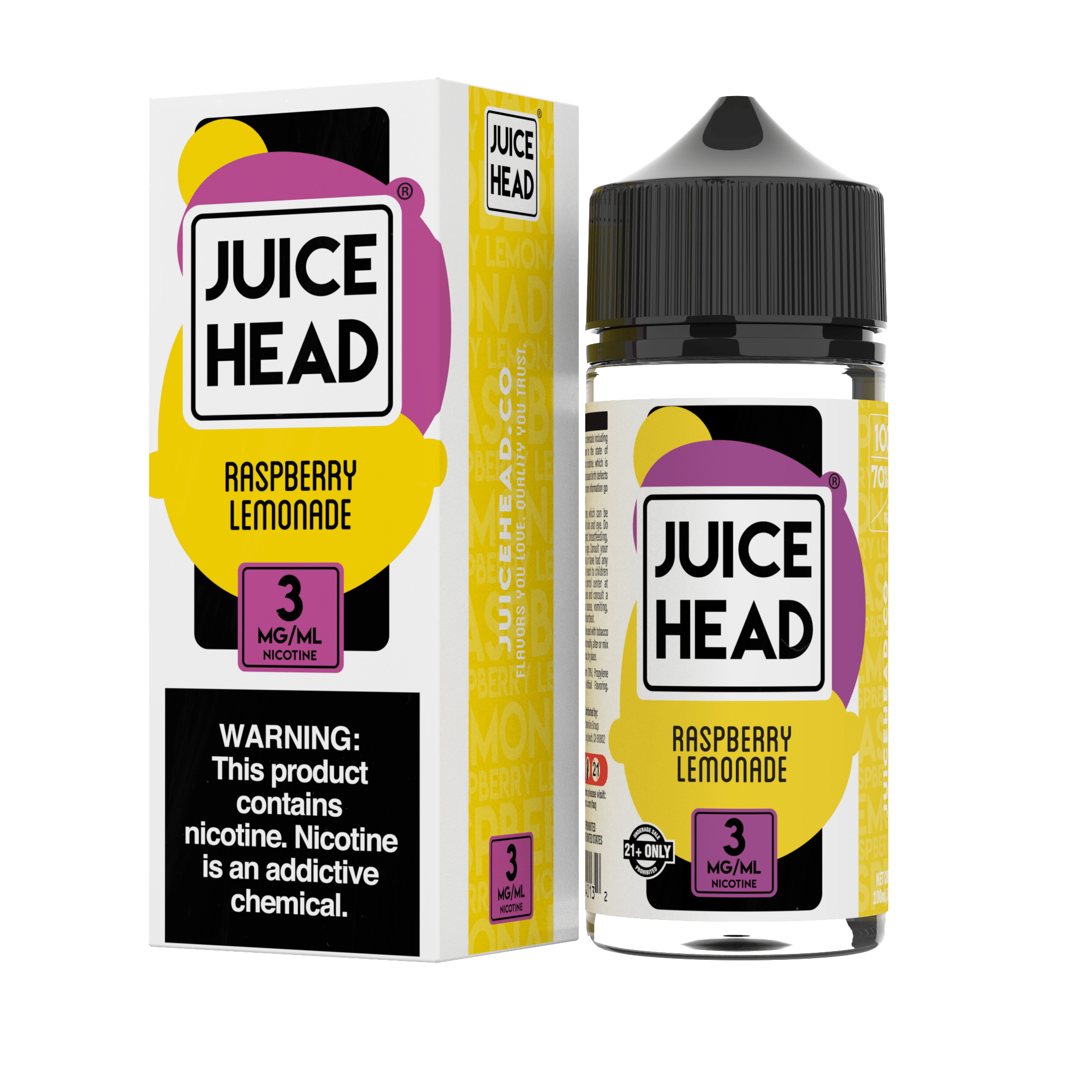 Juice Head - Raspberry Lemonade - 100ML - Giant Vapes