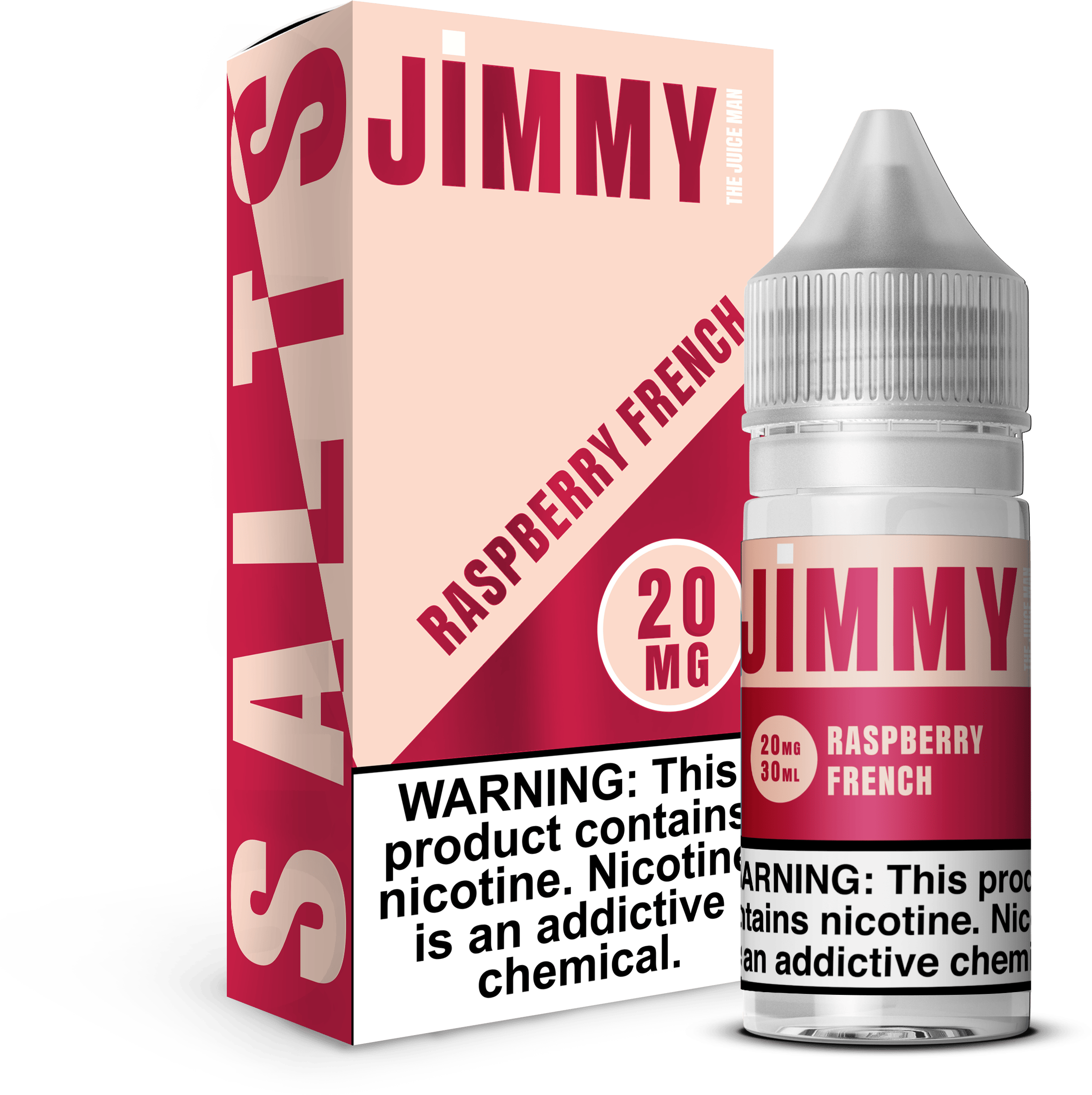 Raspberry French SALT Nic Vape Juice by Jimmy The Juice Man  Giant Vapes