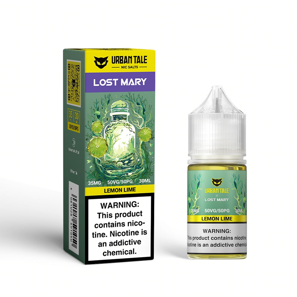 Lemon Lime SALT Urban Tale x Lost Mary Salt Nic Giant Vapes