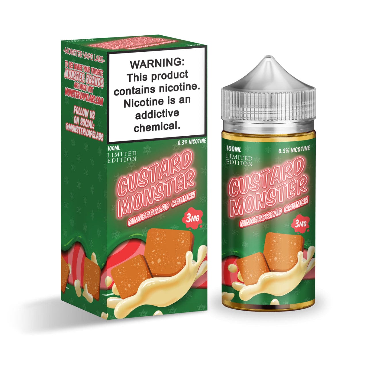 Gingerbread Crunch - Custard Monster - Vape Juice | Giant Vapes