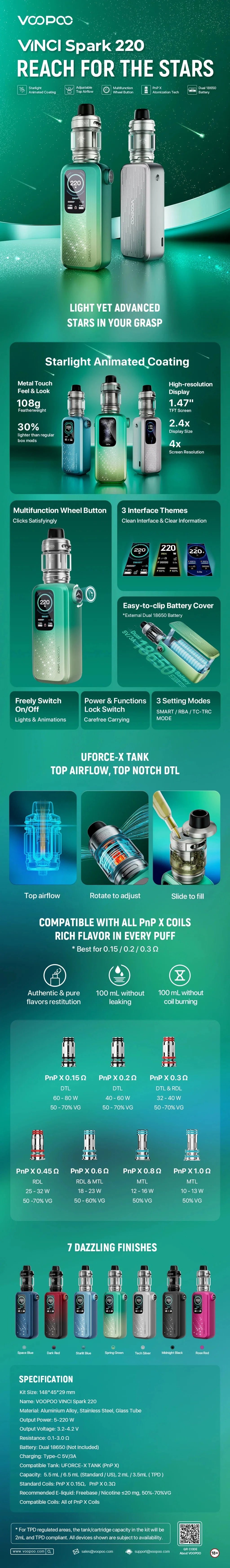 VOOPOO Vinci Spark 220 Starter Kit