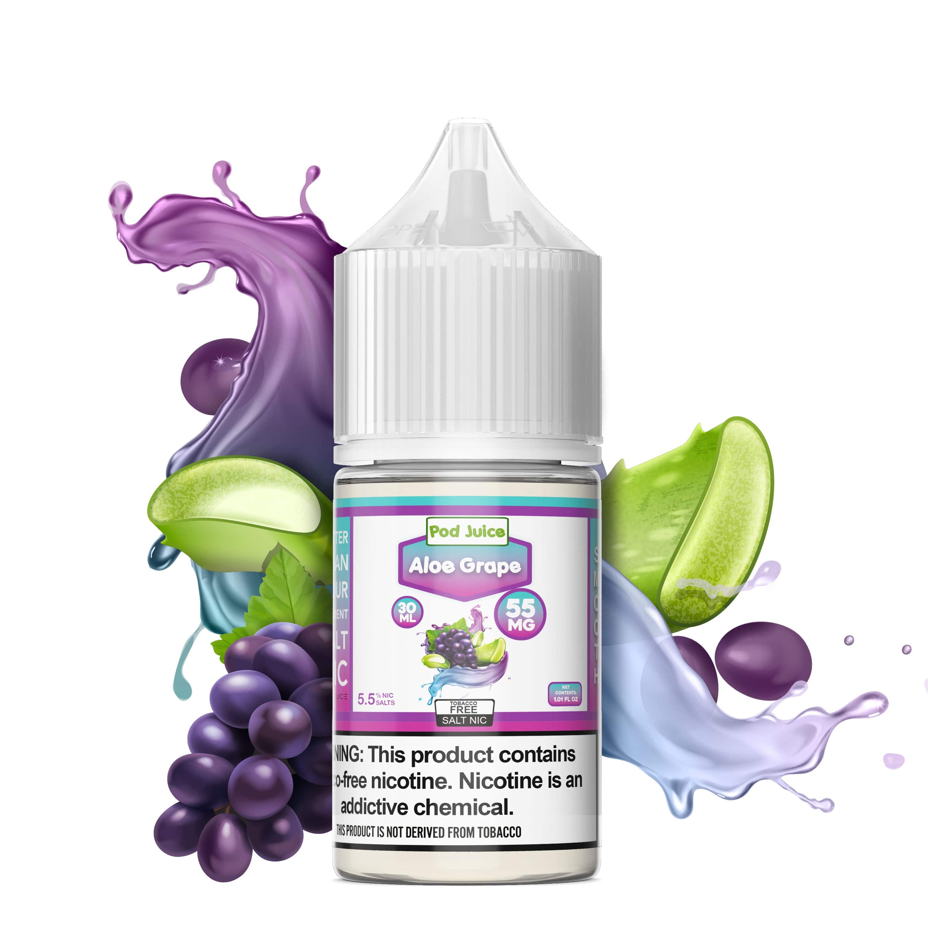 Aloe Grape SALT - Pod Juice - Salt Nicotine