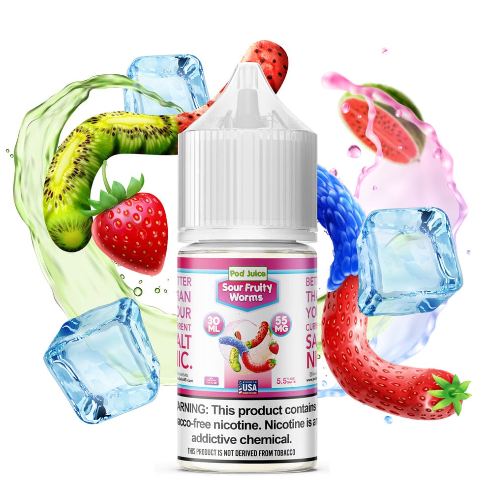 Sour Fruity Worms SALT - Pod Juice - Salt Nicotine | Giant Vapes Sour Fruity Worms SALT - Pod Juice - Salt Nicotine | Giant Vapes