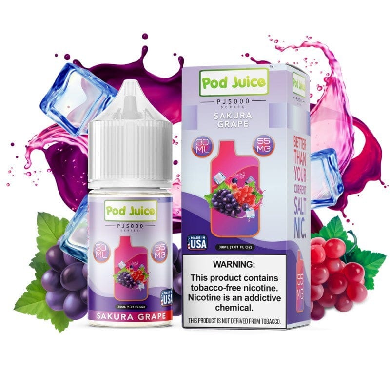Sakura Grape PJ5000 SALT - Pod Juice - Salt Nicotine