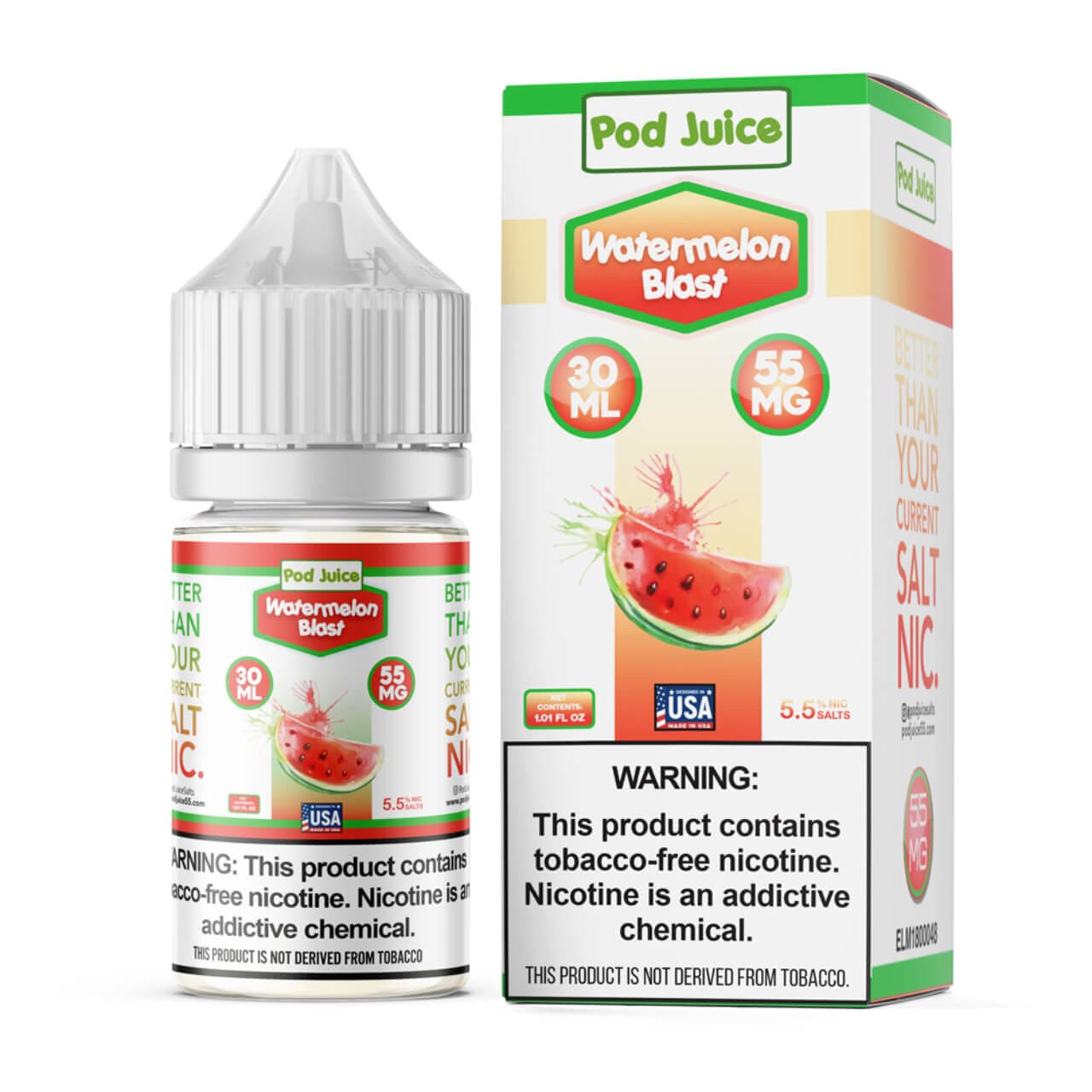 Watermelon Blast SALT - Pod Juice - Salt Nicotine | Giant Vapes Watermelon Blast SALT - Pod Juice - Salt Nicotine | Giant Vapes