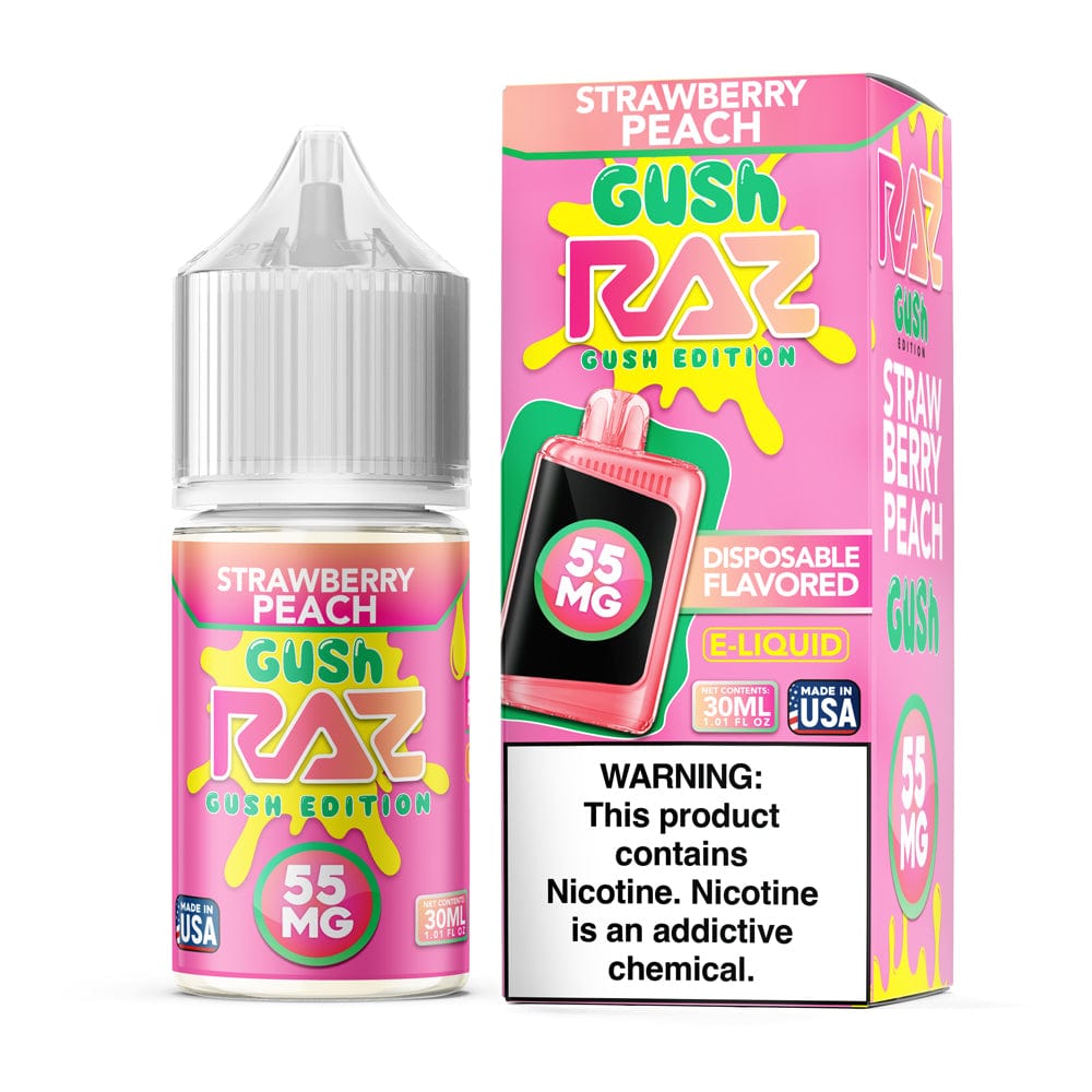 Strawberry Peach GUSH SALT - Pod Juice x Raz E-Liquid - 30mL