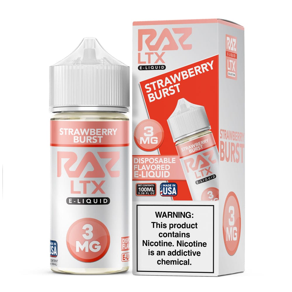 Strawberry Burst by Pod Juice x RAZ LTX Freebase Vape Juice 100mL Giant Vapes Strawberry Burst by Pod Juice x RAZ LTX Freebase Vape Juice 100mL Giant Vapes