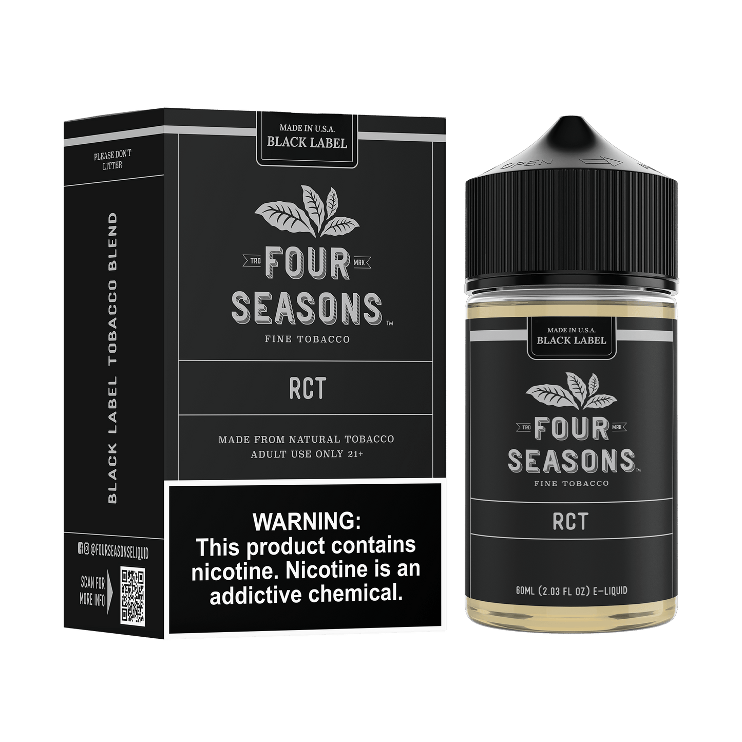 Roasted Coffee Tobacco (RCT) - Four Seasons - 60mL