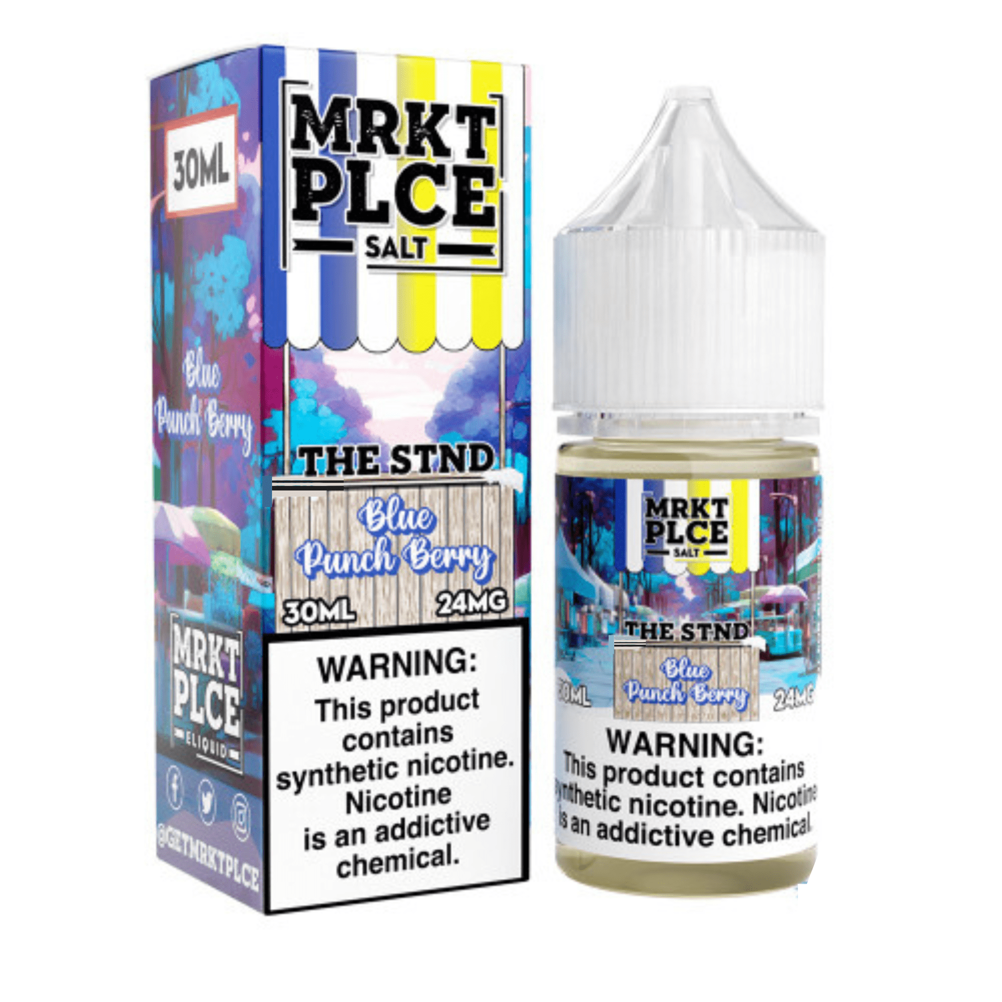 Blue Punch Berry Salt - MRKT PLCE Salts - Giant Vapes - Salt Nicotine