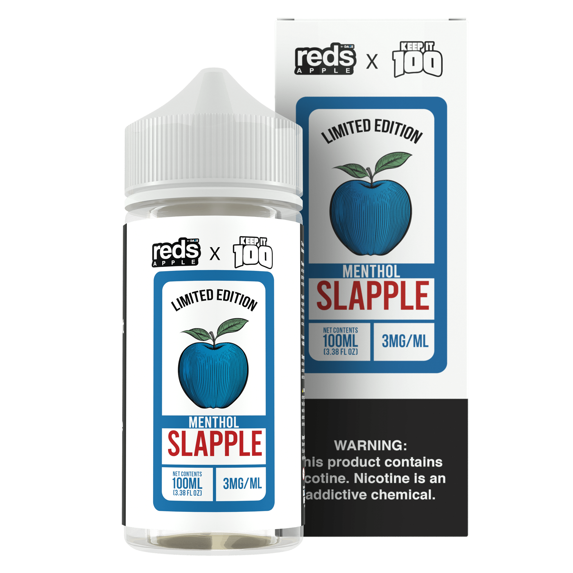 Slapple Menthol Red's Apple EJuice x Keep It 100 Giant Vapes