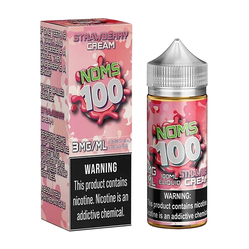 Strawberry Cream Vape Juice | Noms 100 E-Liquid 100mL Giant Vapes Strawberry Cream Vape Juice | Noms 100 E-Liquid 100mL Giant Vapes