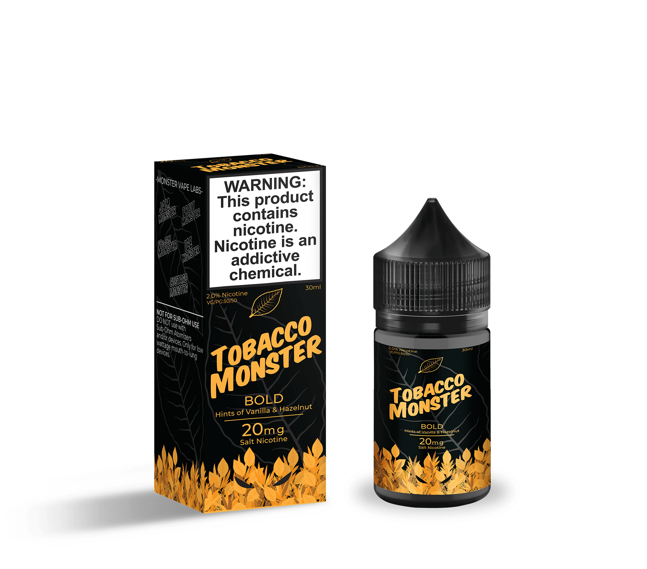 tobacco monster smooth 24mg Bold SALT - Tobacco Monster - Salt Nicotine