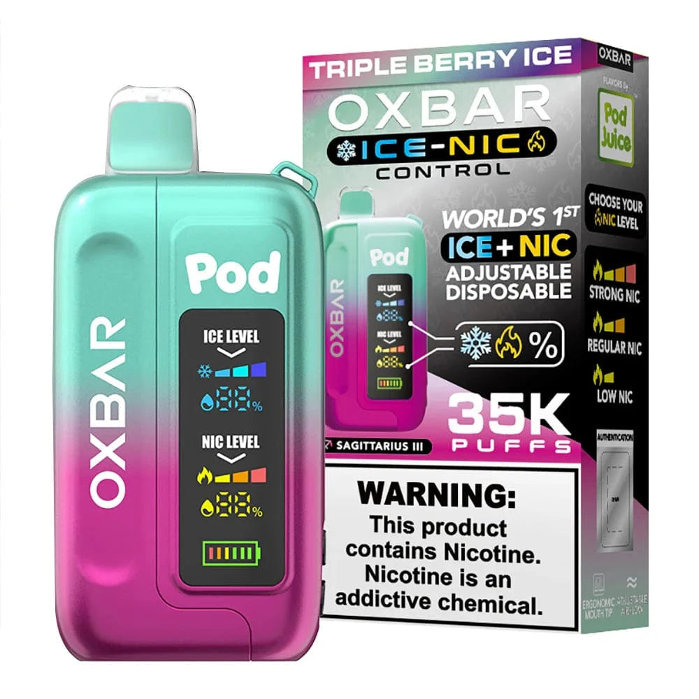 OXBAR X Pod Juice Ice-Nic Control 35K Disposable