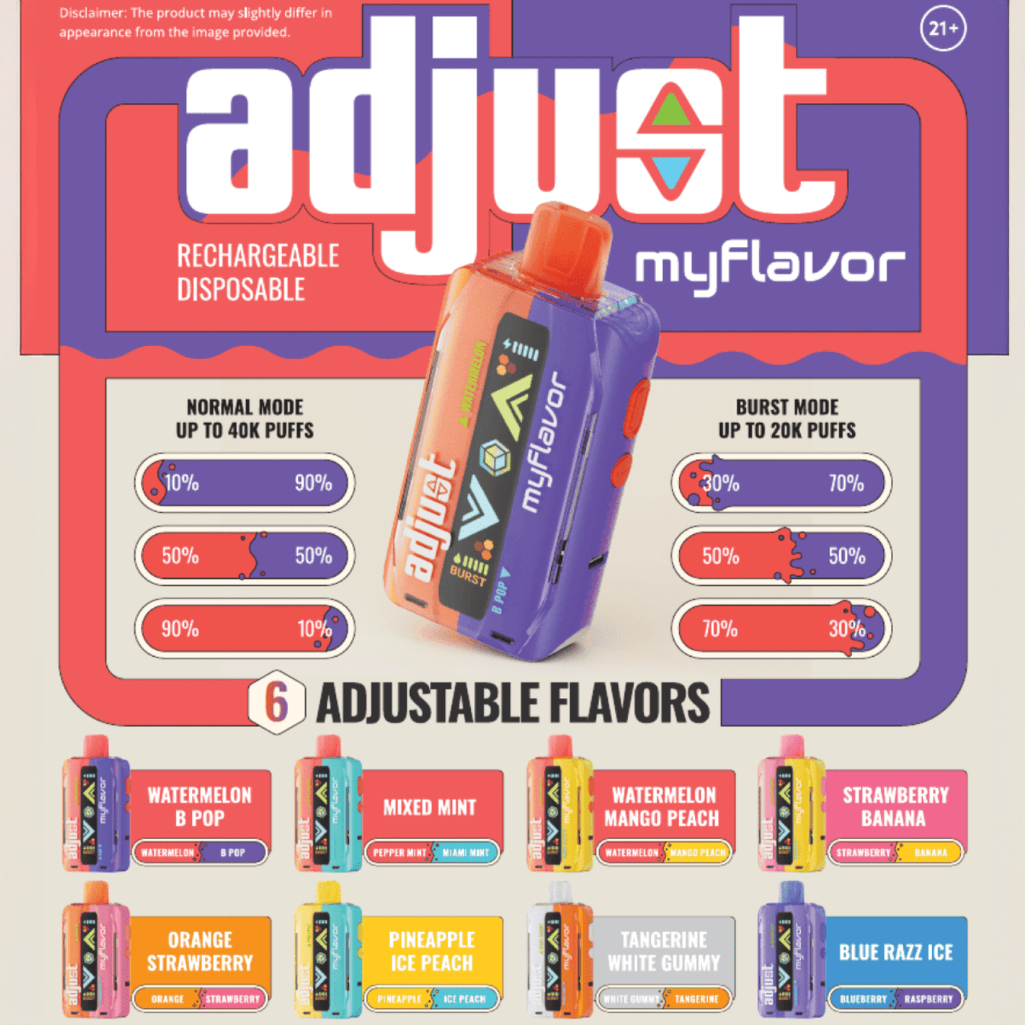 Adjust MyFlavor 40K Disposable