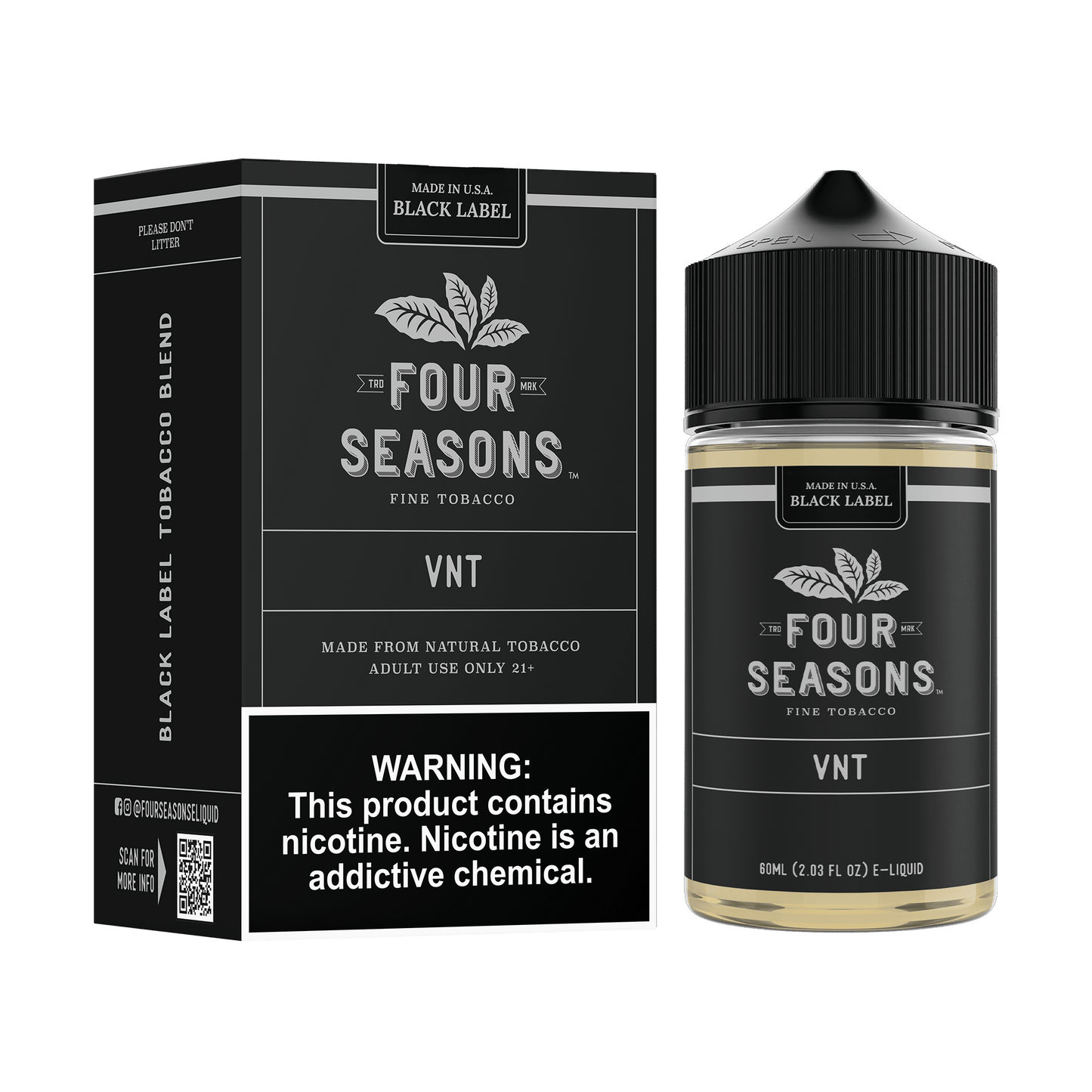 Vanilla Nut Tobacco (VNT) - Four Seasons - 60mL