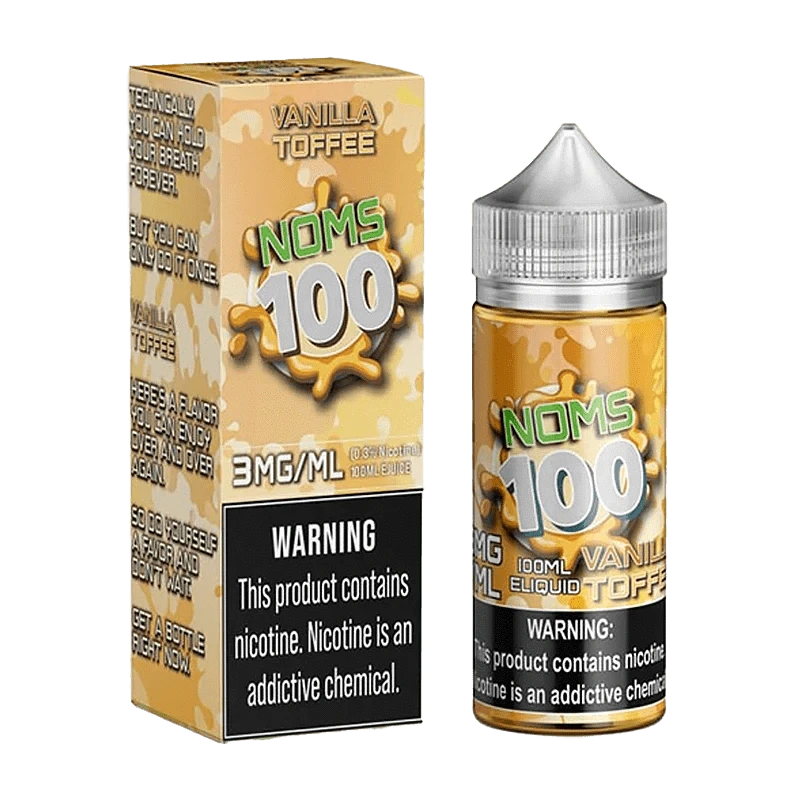 Vanilla Toffee Vape Juice | Noms 100 E-Liquid 100mL Giant Vapes Vanilla Toffee Vape Juice | Noms 100 E-Liquid 100mL Giant Vapes