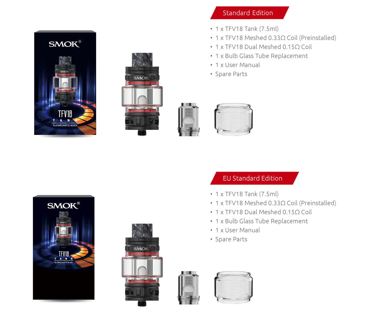 SMOK TFV18 Mesh Sub-Ohm Tank