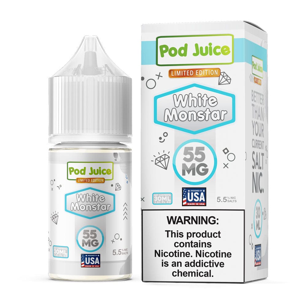 White Monstar SALT by Pod Juice Citrus Energy Nicotine Salt Giant Vapes White Monstar SALT by Pod Juice Citrus Energy Nicotine Salt Giant Vapes