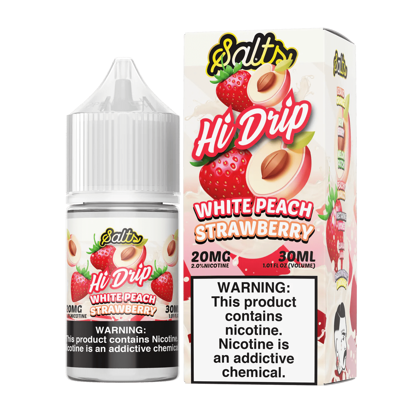 White Peach Strawberry SALT - Hi Drip - 30mL